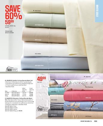 Sears Catalogue Sheet Sets Exhibition with Discounted Prices
