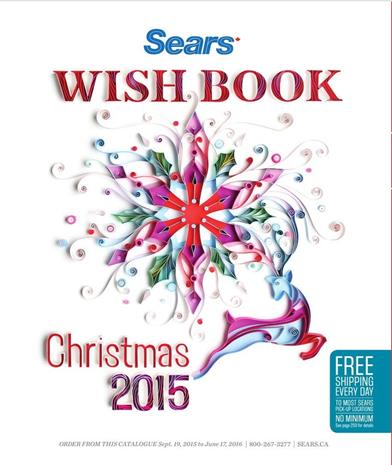 Sears Christmas Wishbook Catalogue October 2015 - June 2016