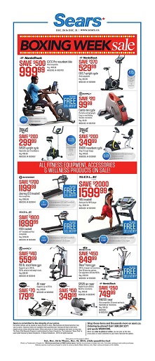 Sears boxing week sale flyer